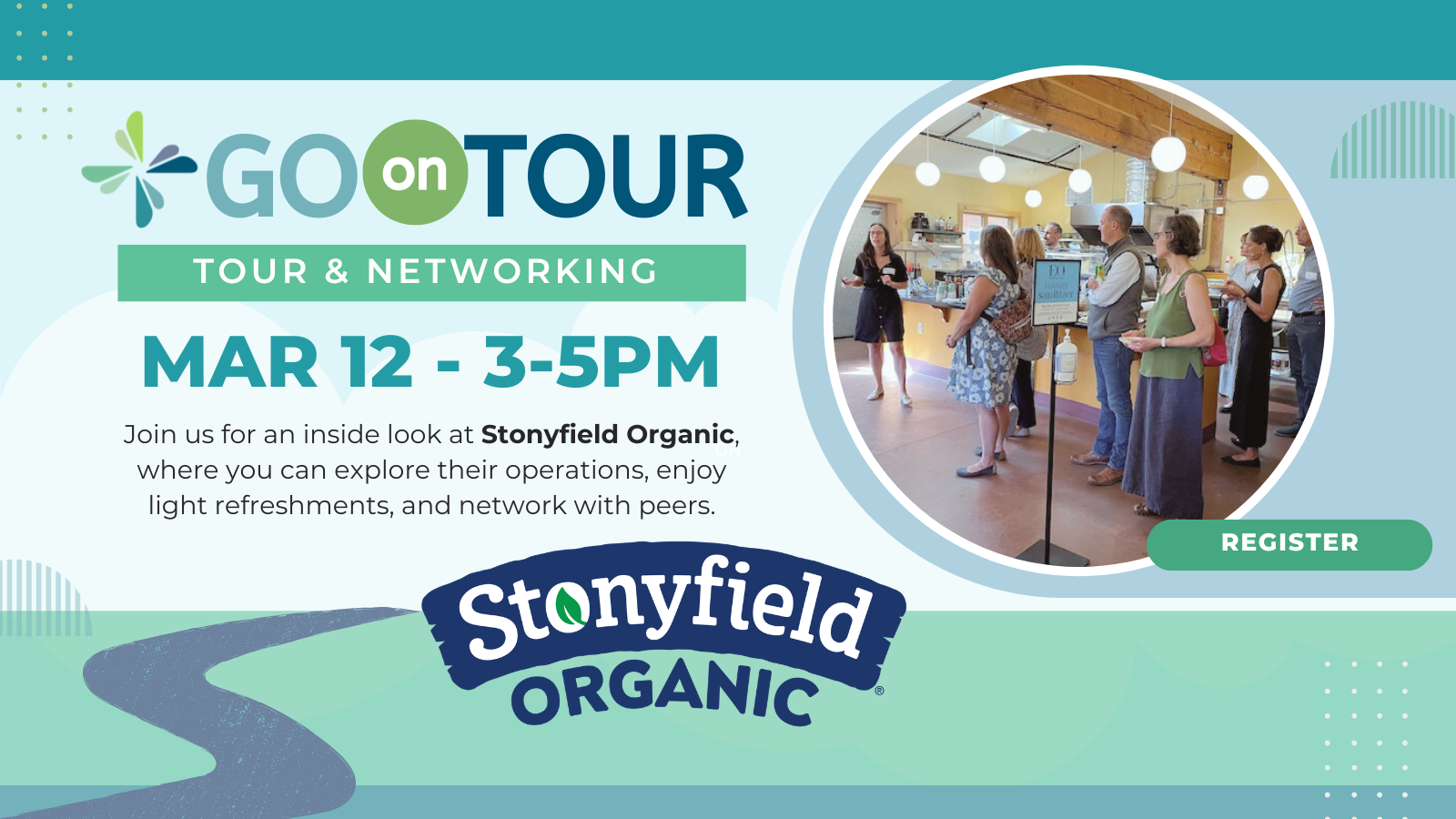 Go on tour at Stonyfield Organic